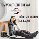 Hava Basinçli 5 Odali Bacak Kol Karin Giyilebilir Kontrol Panelli Lenf Drenaj Masaj Aleti