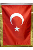 Türk Bayrağı, Türk Sancağı, Simli Saten Bayrak, Flama, Sancak, 100x150cm