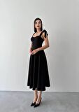 Sindirella Midi Atlas Elbise