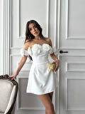 Romantica Çiçek Detay Mini Elbise
