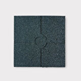 Kauçuk Zemin Kaplama Karo Yeşil 40x40x2 cm - 35m2 Paketli