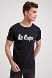 Londonlogo Erkek Bisiklet Yaka T-Shirt Siyah