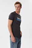 Brice Erkek Bisiklet Yaka T-Shirt Antrasit