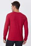 Zayne Erkek O Yaka U.Kol T-Shirt Kırmızı