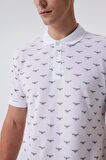 Bobby  Erkek Polo Yaka T-Shırt Beyaz
