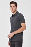 Daker Erkek Polo Yaka T-Shirt Antrasit