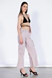 Normal Bel Wide Leg Kargo Pantolon