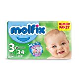 Molfix 3 Numara Midi 34'lü Bel Bantlı Bez