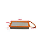 KRAFTVOLL 06010110-HAVA FILTRESI 1.4 HDI CITROEN C3 10  1444.W9