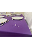 Sıvı Geçirmez Dertsiz Masa Örtüsü Mor 25 Parça