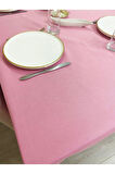 Sıvı Geçirmez Dertsiz Masa Örtüsü Pembe