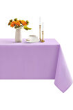 Sıvı Geçirmez Dertsiz Keten Masa Örtüsü Lila 25 Parça
