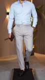 Pilesiz Tokalı Pantalon Taş