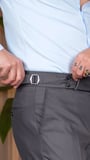 Pilesiz Tokalı Pantalon Koyu Gri