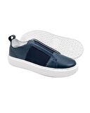 Shadow Lacivert Hakiki Deri Erkek Spor Sneaker Ayakkabı