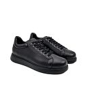 Twin Siyah Hakiki Deri Erkek Spor (Sneaker) Ayakkabı