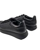 Twin Siyah Hakiki Deri Erkek Spor (Sneaker) Ayakkabı