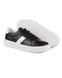 Fazer Siyah-Beyaz Hakiki Deri Beyaz Taban Erkek Spor (Sneaker) Ayakkabı
