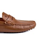 Sardes Taba Hakiki Deri Erkek Loafer Ayakkabı