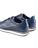 Street Lacivert Hakiki Deri Erkek Spor (Sneaker) Ayakkabı