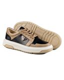 Duke Siyah Ve Vizon Hakiki Deri Erkek Spor (Sneaker) Ayakkabı