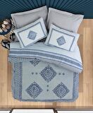 Cotton Box Çift Kişilik Battaniyeli Nevresim Takımı Hardy Gri