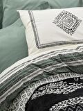 Cotton Box Çift Kişilik Battaniyeli Nevresim Takımı Hardy Yeşil
