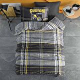 Clasy Genç Ranforce Tek Kişilik Nevresim Takımı Road Star Sarı
