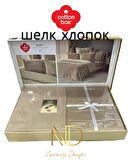 Cotton Box Silky İpek Çift Kişilik Nevresim Takımı Bej
