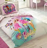 Taç Lisanslı Tek Kişilik Nevresim Takımı Barbie Extra