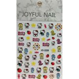 Adanil Kaniş Çiçek Yıldız Hello Kitty Sticker J0-2226