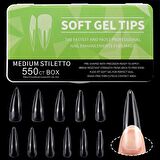 Adanil Yeni Nesil Medium Stiletto Jel Tips Kolay Kullanım Hızlı İşlem 550 Adet
