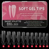 Adanil Yeni Nesil Short Stiletto Jel Tips Kolay Kullanım Hızlı İşlem 550 Adet