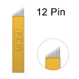 10 Adet Pcd 0.25mm Kalınlık Kalıcı Makyaj Microblading Iğnesi 12F