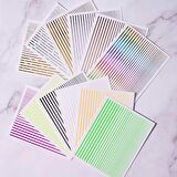 Adanil Nail Art Kendinden Yapışkanlı Şerit Sticker Siyah