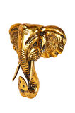 Dekoratif Ahşap Fil Objesi El Yapımı Doğal Tasarım 21 cm x 21 cm