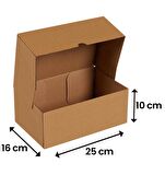 25x16x10-50 Adet Kesimli Karton Kutu - Internet Ve Kargo Kutusu