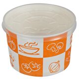  Kapaklı Çorba Kasesi 16 Oz - 100 Adet