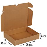 26x19x5-25 Adet Kilitli E Ticaret Karton Kargo Kutusu