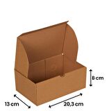 20x12x8-25 Adet Hamburger Kutusu