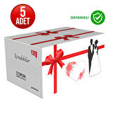 58x38x30 - 5 Adet Çeyiz Kolisi - Büyük Ve Sağlam