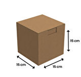 15x15x15 - 100 Adet Kilitli E Ticaret Karton Kargo Kutusu