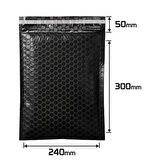 Balonlu Siyah Bantlı Kargo Poşeti 24x30+5 (120gr) - 100 Adet