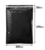 Balonlu Siyah Bantlı Kargo Poşeti 30x37,5+5 (120gr) - 100 Adet