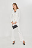 Yelek Detaylı 3 Gold Düğme Takım Ekru