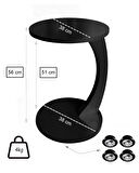 Tekerlekli C Sehpa Mdf, Yan Sehpa, Zigon Sehpa, Servis Sehpası, Laptop Sehpası, Sehpa