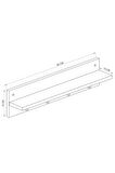 Modern Duvar Askılık | Hol Askılık | Duvar Askılık | Portmanto | Vestiyer 80 cm
