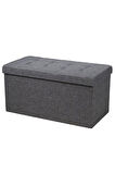 Sandıklı Puf Bench / Çamaşır & Oyuncak Kutusu 35*70 Cm