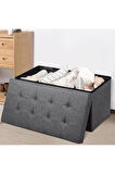 Sandıklı Puf Bench / Çamaşır & Oyuncak Kutusu 35*70 Cm