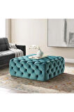Kapitoneli Kare Puf/bench/orta Sehpa 80*80 Cm Yükseklik 40 Cm